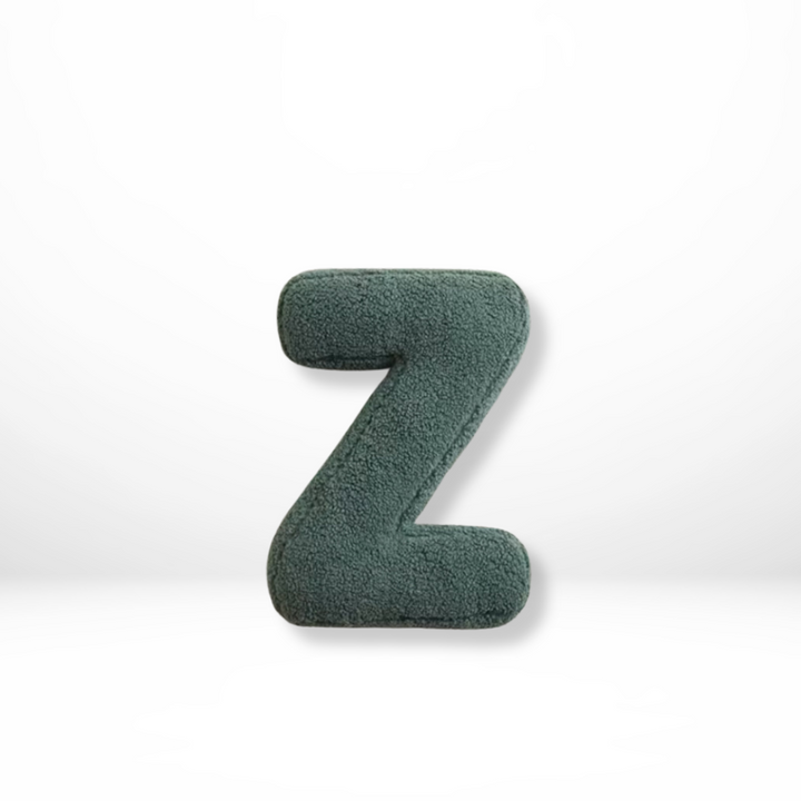 Avenia - Velvet Decorative Cushion with Letters from A to Z