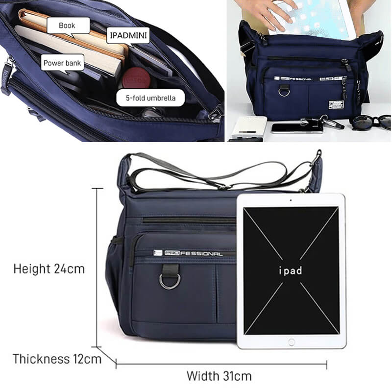 Lightweight, Waterproof Shoulder Bag with Large Capacity