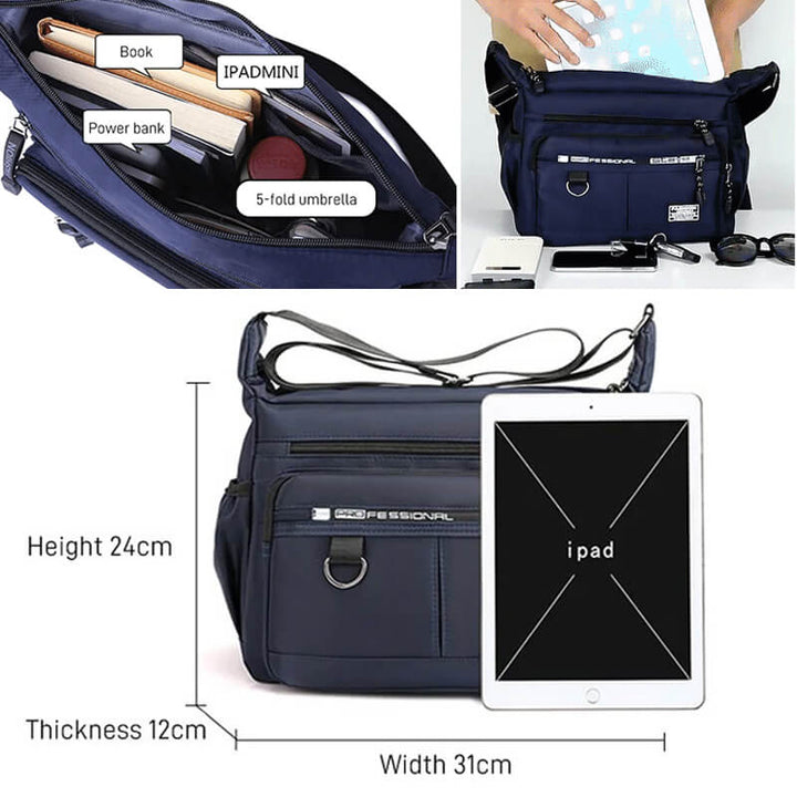 Lightweight, Waterproof Shoulder Bag with Large Capacity