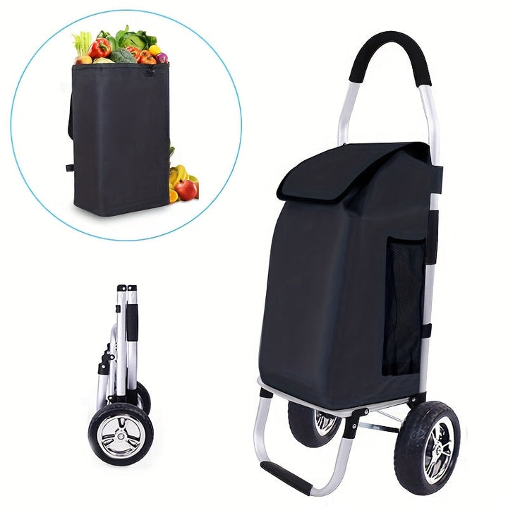 Portable Shopping Trolley – Foldable with Removable Bag and Telescopic Handle