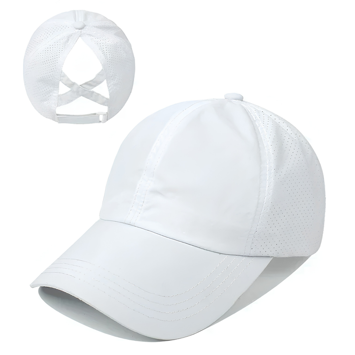 Breathable unisex mesh sports baseball cap with adjustable fit