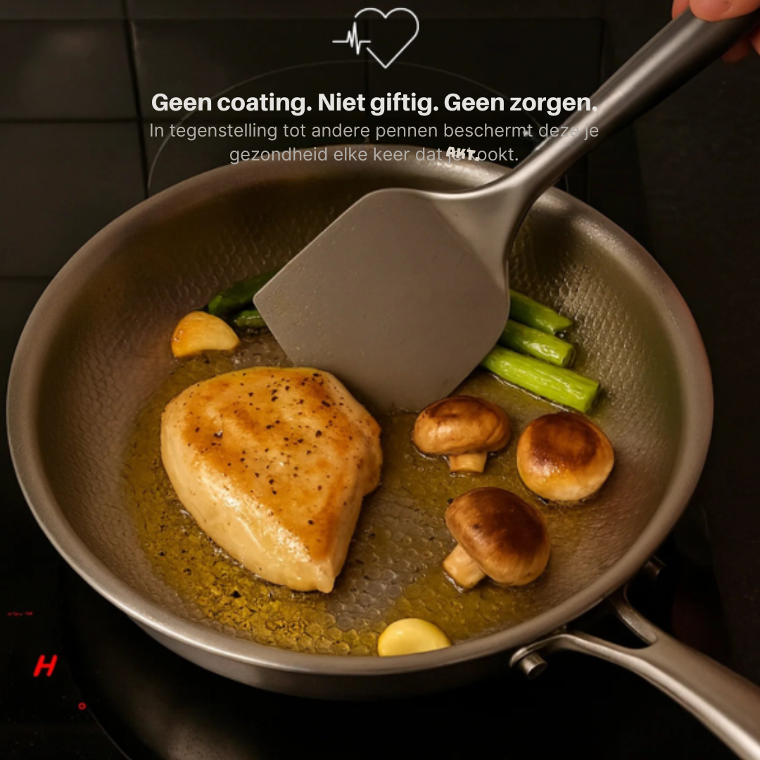 Hammered Titanium Frying Pan – Sustainable, Toxin-Free & Stylish Cookware for Every Kitchen