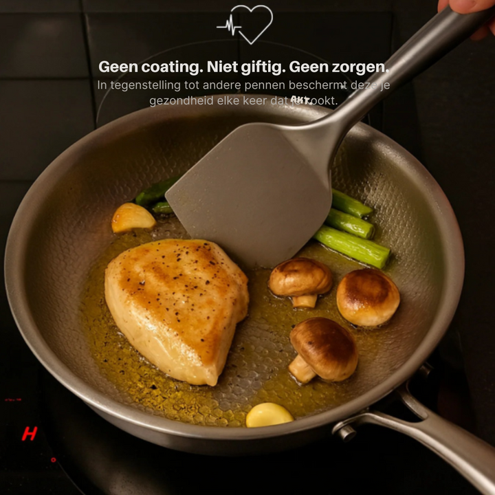 Hammered Titanium Frying Pan – Sustainable, Toxin-Free & Stylish Cookware for Every Kitchen