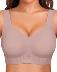Comfortable Wire-Free Jelly Bra with Full Coverage and Smoothing Fit