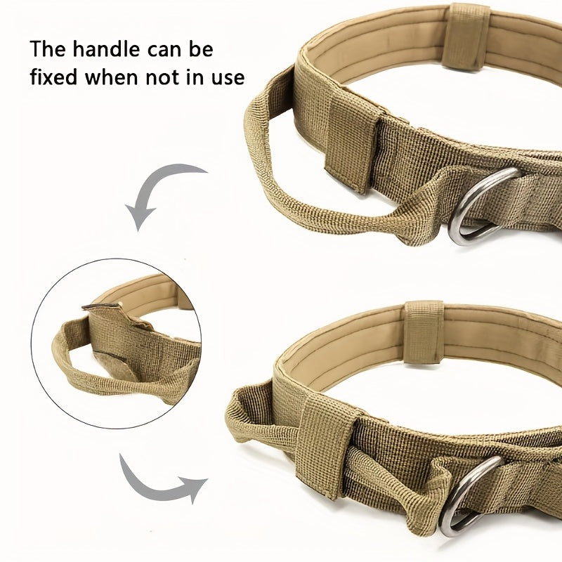 Tactical Military Dog Collar – Adjustable and Durable for Large and Medium-Sized Dogs