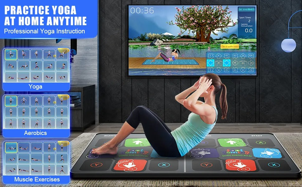 DanceMaster Interactive Dance Mat – Fitness and Fun for the Whole Family