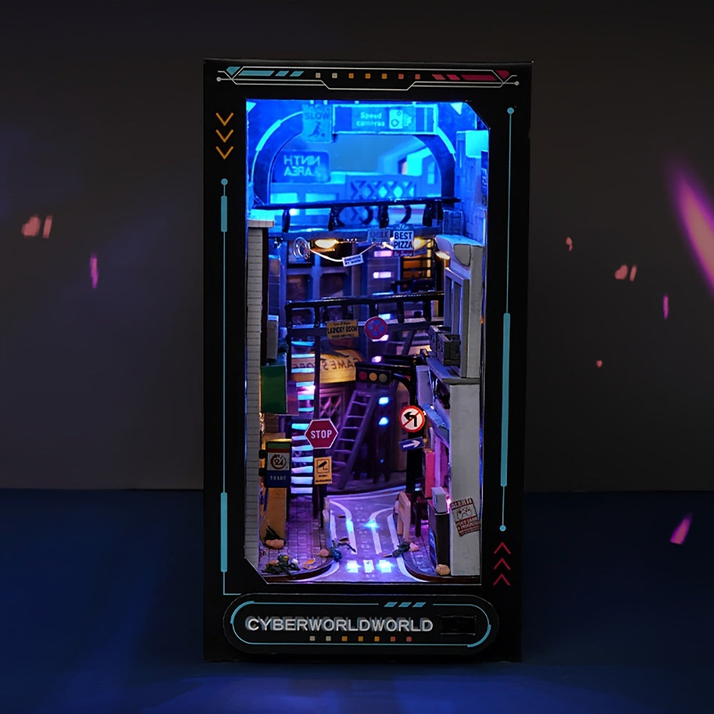 DIY Cyberpunk Cabinet Kit – 3D Model for Home Decoration with Lighting
