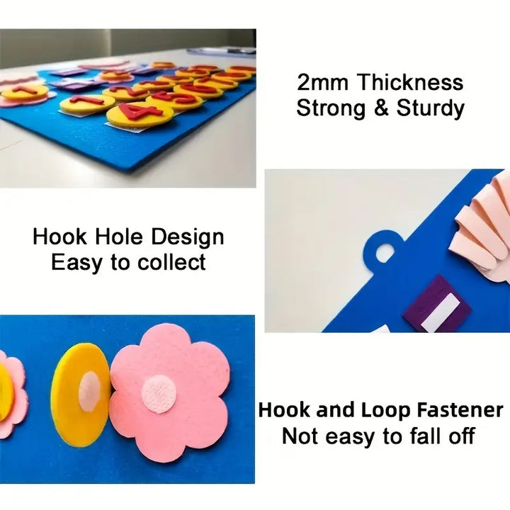 Felt Counting Game for Children – Educational Game for Developing Number and Motor Skills