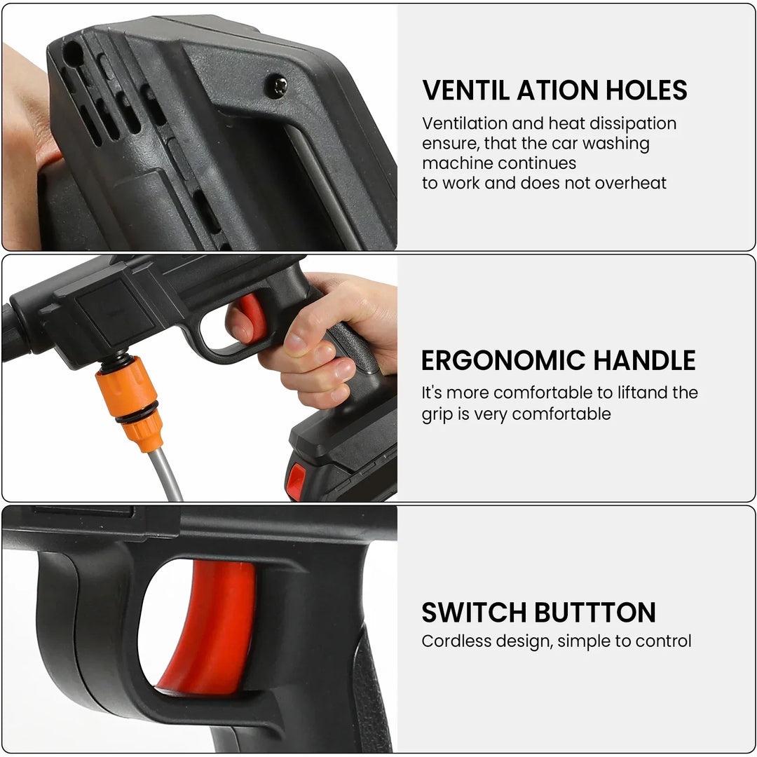 Cordless High-Pressure Cleaner – Powerful Cleaning with Lithium Battery and Practical Functionality