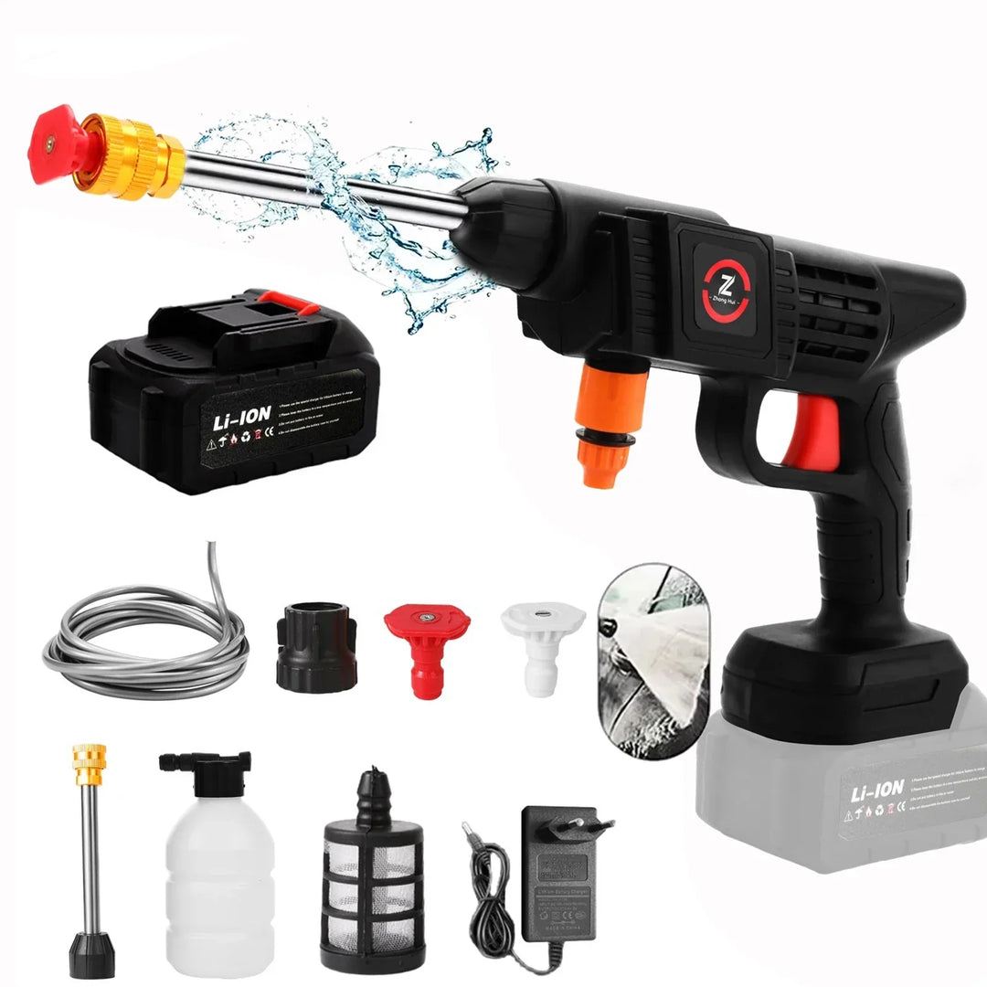 Cordless High-Pressure Cleaner – Powerful Cleaning with Lithium Battery and Practical Functionality