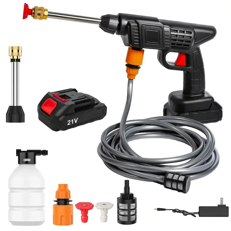 Cordless High-Pressure Cleaner – Powerful Cleaning with Lithium Battery and Practical Functionality