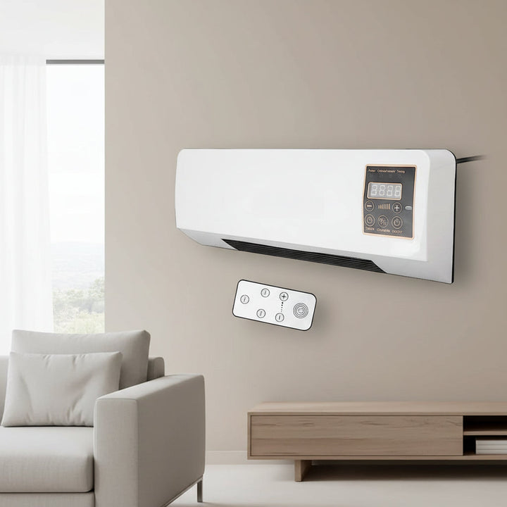 4-in-1 ductless wall-mounted air conditioner – cooling, heating, ventilation, dehumidifying, quiet operation with timer