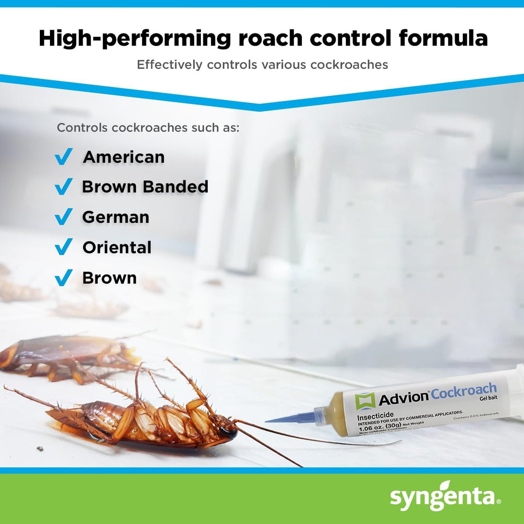 Advion Cockroach Gel Insecticide, Non-Toxic Insecticide, Pest Control