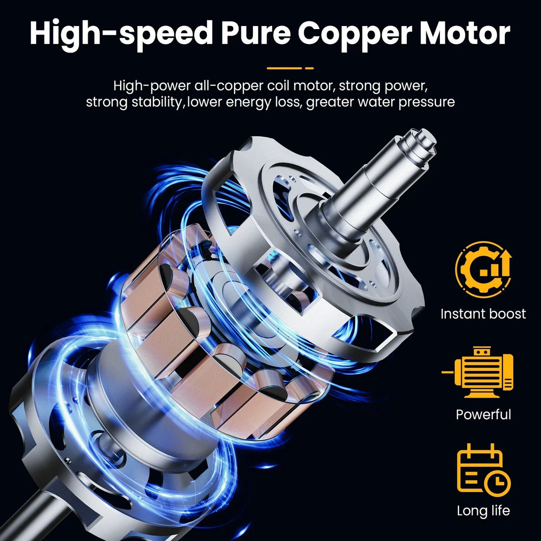 Cordless High-Pressure Cleaner – Powerful Cleaning with Lithium Battery and Practical Functionality