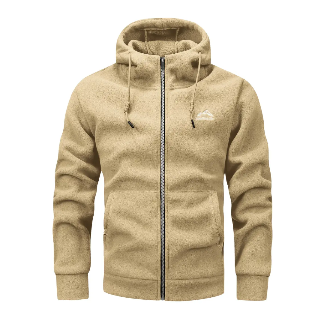 Men's Hooded Zip-Up Fleece Jacket – Sören