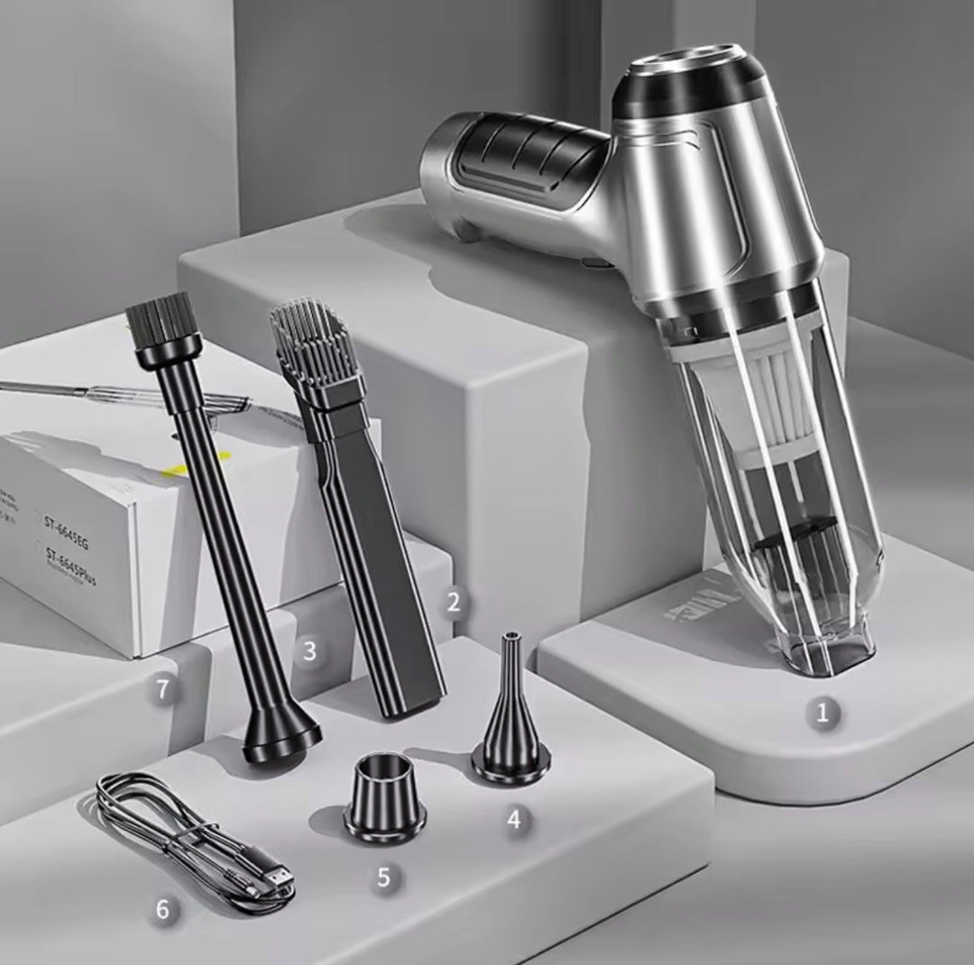 AquaJet | Powerful Cordless Portable Car Vacuum Cleaner with USB-C Charging