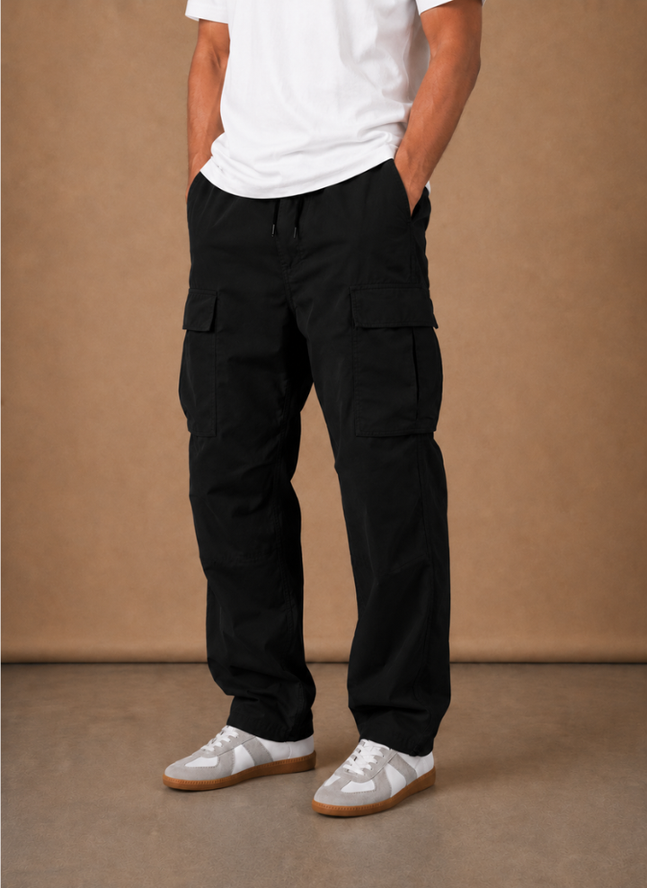 Men's Cargo Trousers Relaxed Fit Straight-Leg
