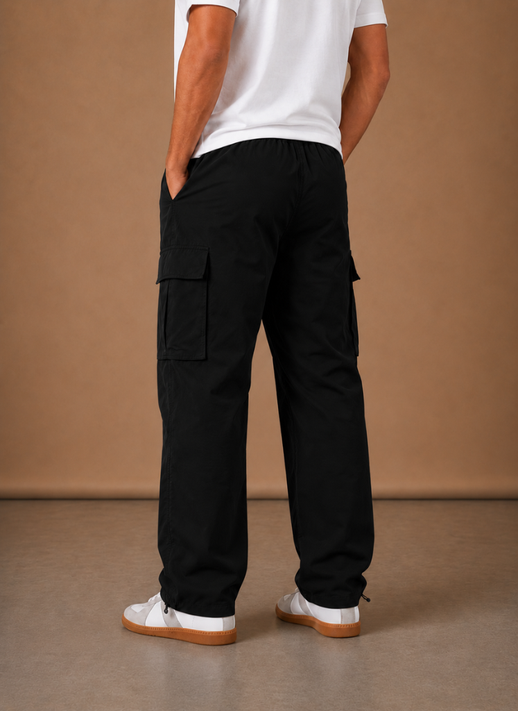 Men's Cargo Trousers Relaxed Fit Straight-Leg