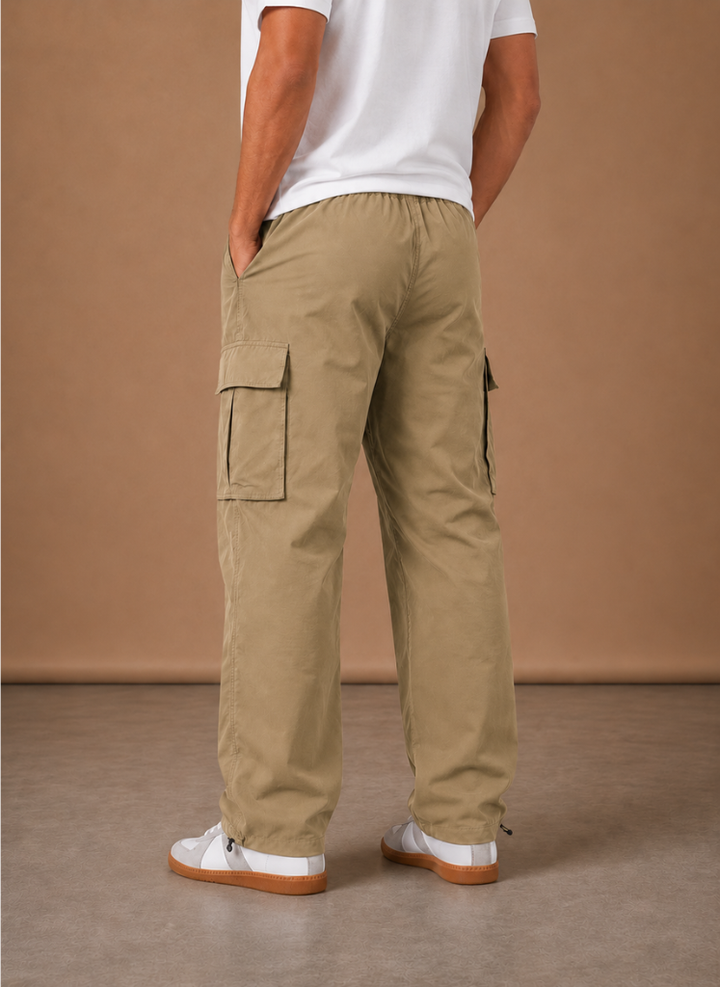 Men's Cargo Trousers Relaxed Fit Straight-Leg