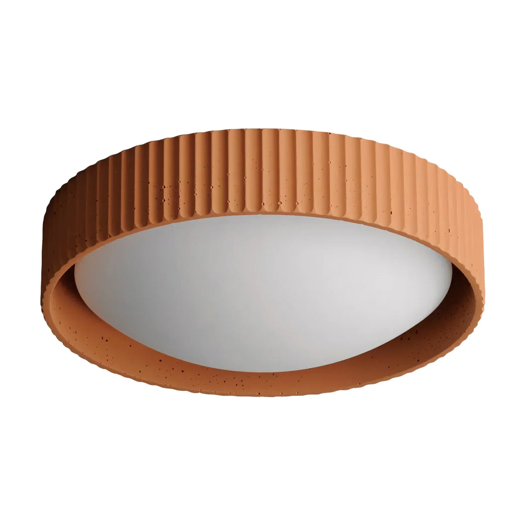 Argo Gypsum Concrete Flush Mount Ceiling Light