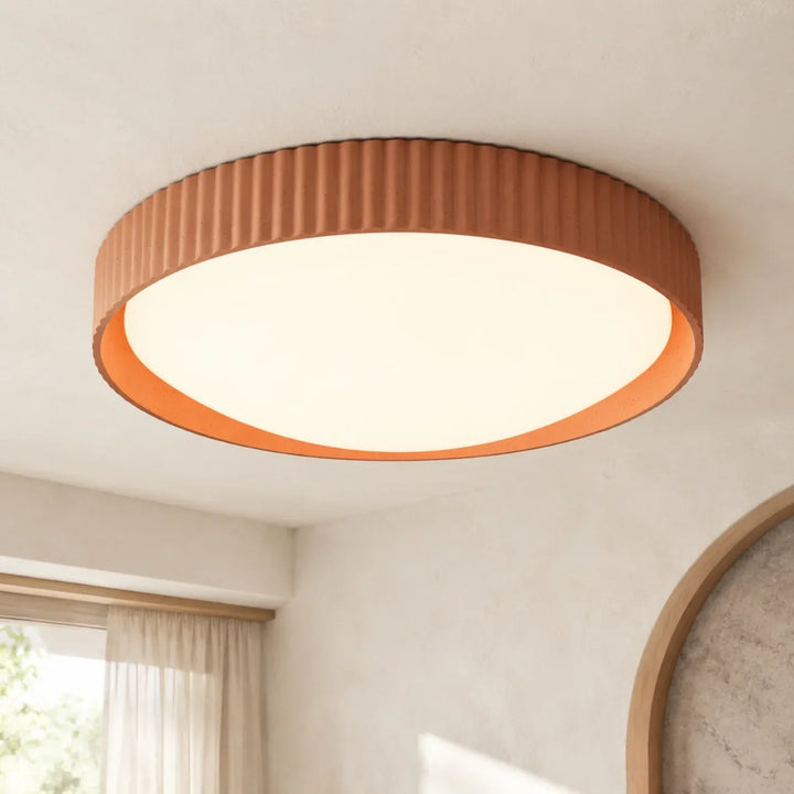 Argo Gypsum Concrete Flush Mount Ceiling Light