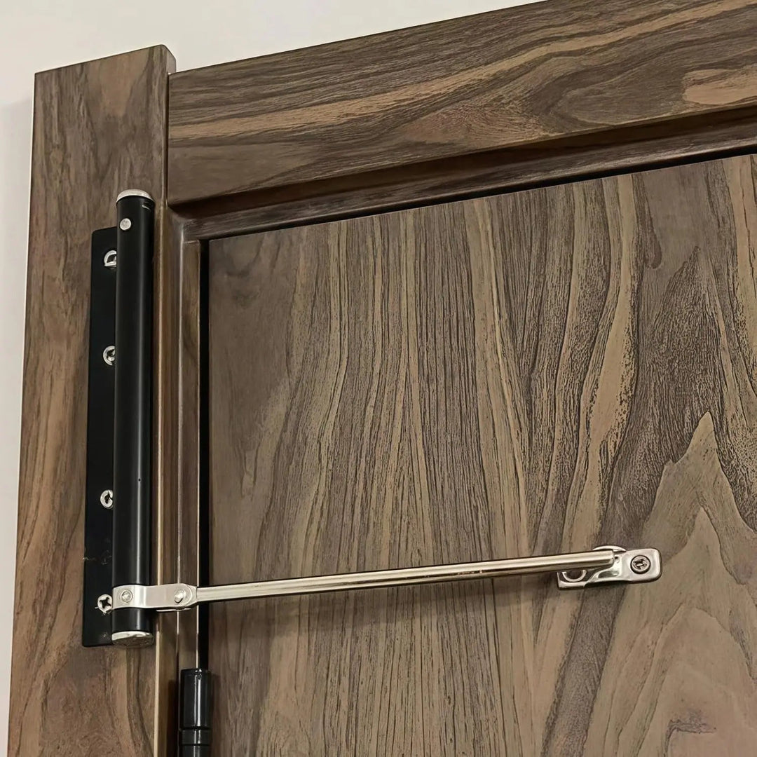 Door Closer for Interior Doors with Spring, 4 Adjustable Settings, Stainless Steel