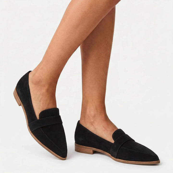 Avelia - Pointed Toe Slip-On Loafers