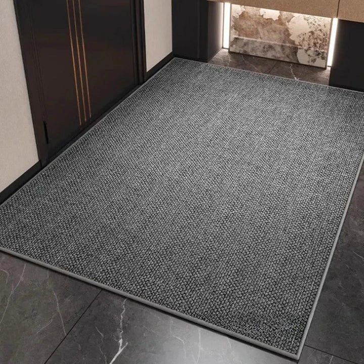 Absorbent Quick-Drying Bath Mat with Low Loop Pile and Bound Edge