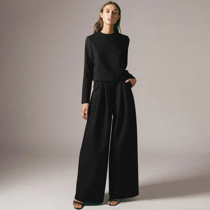 Elegant Two-Piece Palazzo Set