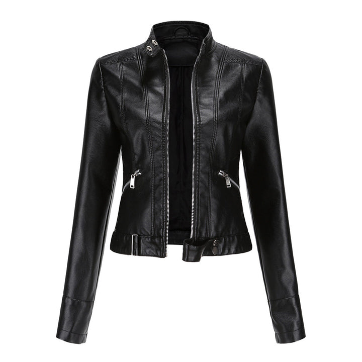 Classic Women's Leather Jacket with Timeless Style