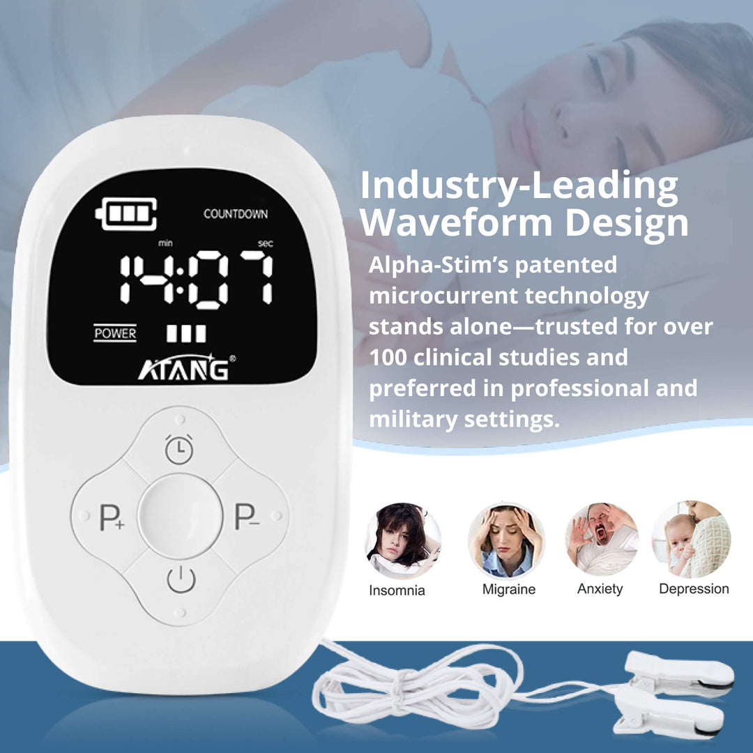 Rechargeable CES Therapy Device for Sleep & Anxiety