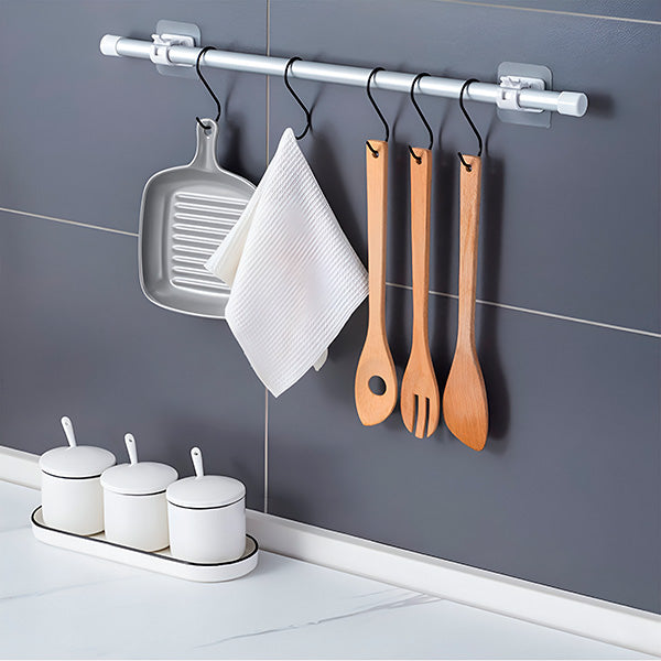 Set of 4 Versatile Storage Hooks for Tidy, Space-Saving Organisation