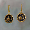 Bohemian Silver Earrings with Moon and Sun Design