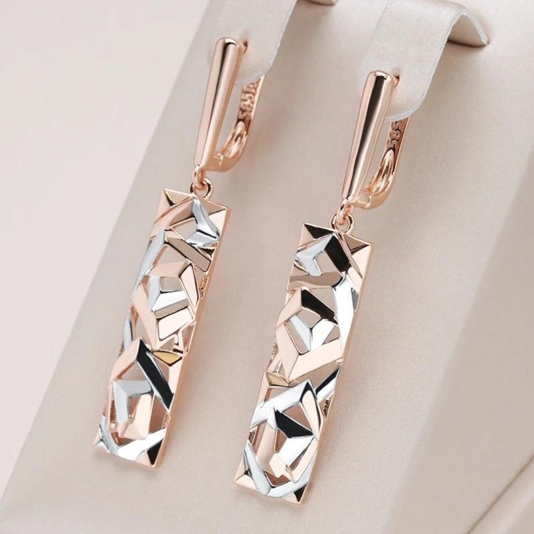 Stylish gold and silver earrings for women