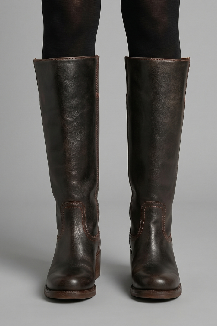Women's Orthopaedic High Boots with Block Heel
