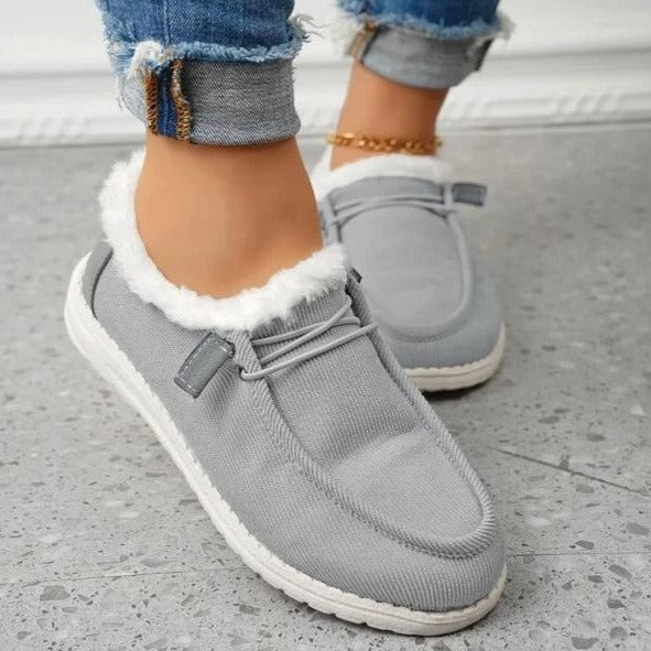 Women's Plush-Lined Slip-On Winter Shoes – Maren