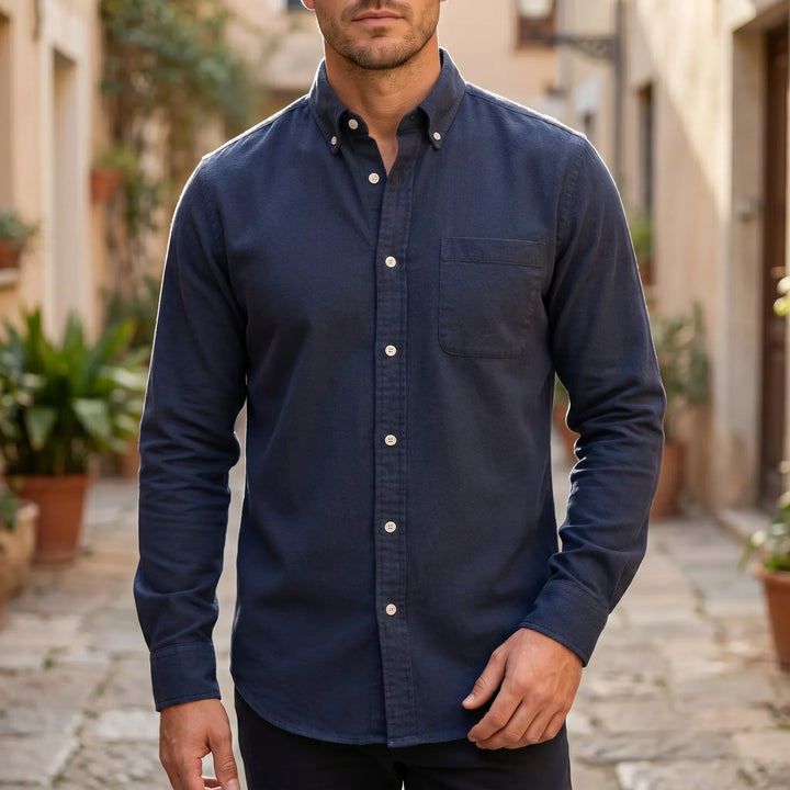 Casuwent - Long Sleeve Button-Down Shirt