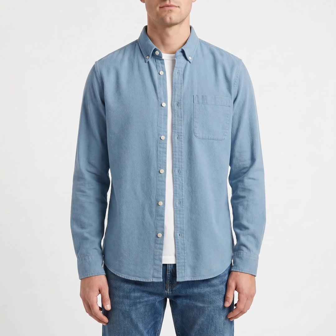 Casuwent - Long Sleeve Button-Down Shirt