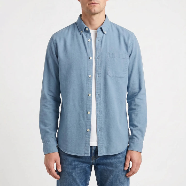 Casuwent - Long Sleeve Button-Down Shirt