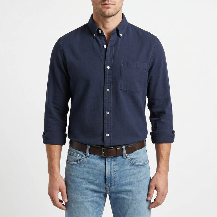 Casuwent - Long Sleeve Button-Down Shirt