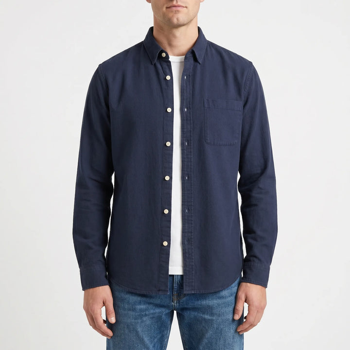 Casuwent - Long Sleeve Button-Down Shirt