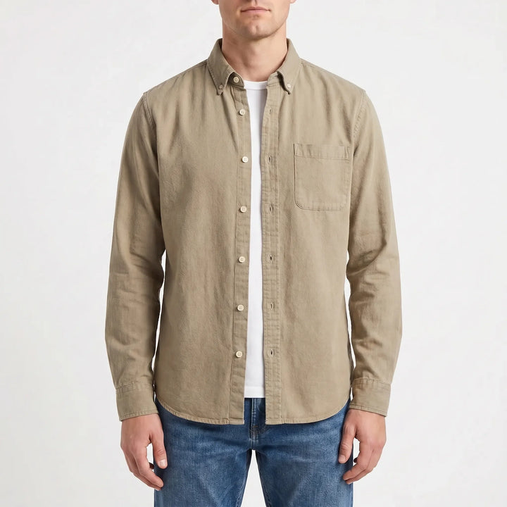 Casuwent - Long Sleeve Button-Down Shirt