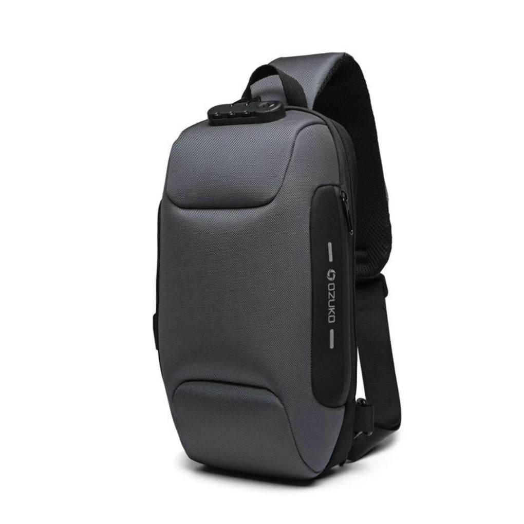 Secure Tech Crossbody Bag – Travel-Ready with USB Port and Hidden Pockets