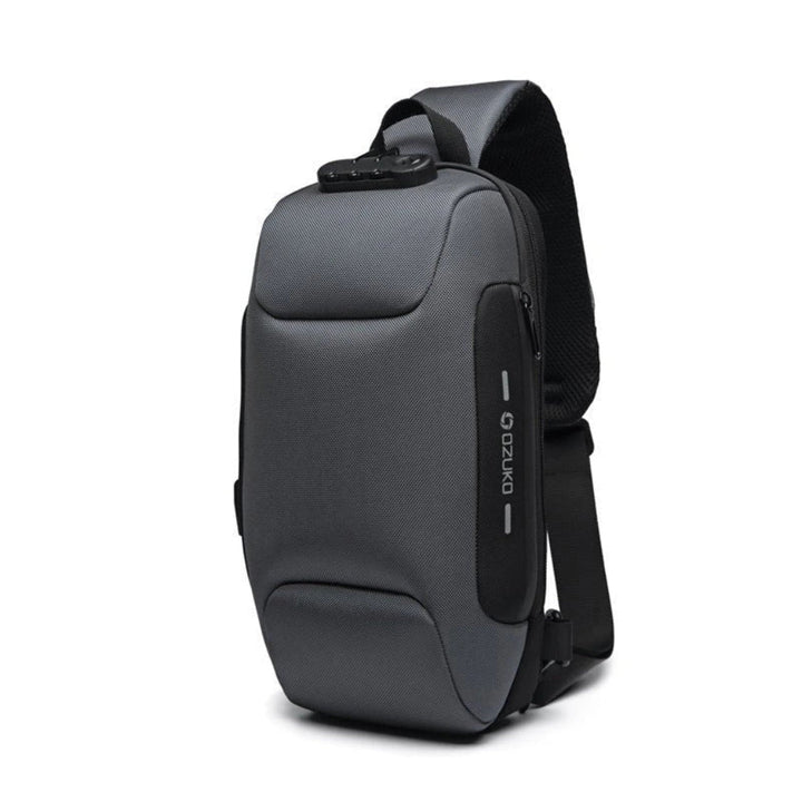 Secure Tech Crossbody Bag – Travel-Ready with USB Port and Hidden Pockets