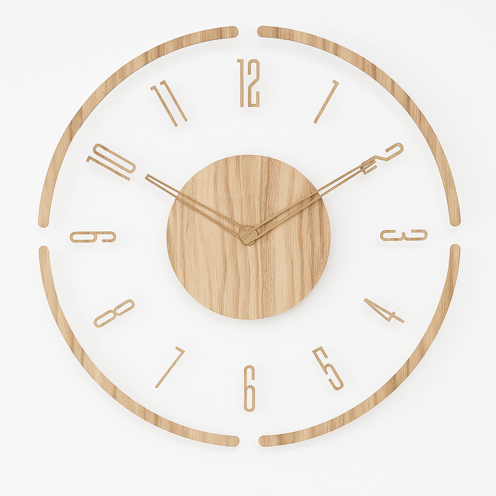 Modern Minimalist Wall Clock Silent Nordic Round Design