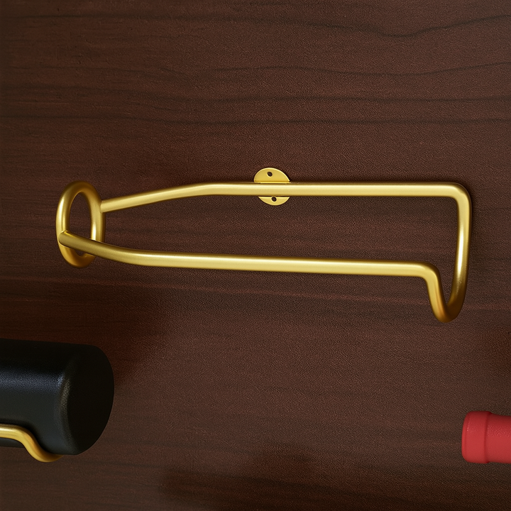 Elegant Wall Mounted Iron Wine Rack Storage