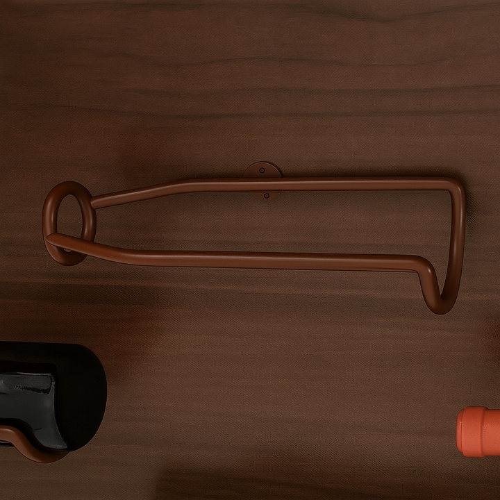 Elegant Wall Mounted Iron Wine Rack Storage