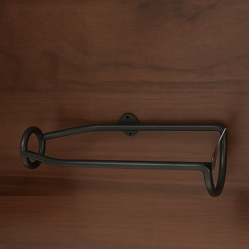 Elegant Wall Mounted Iron Wine Rack Storage