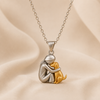 Elegant Pet Silhouette Pendant Necklace with Adjustable Chain