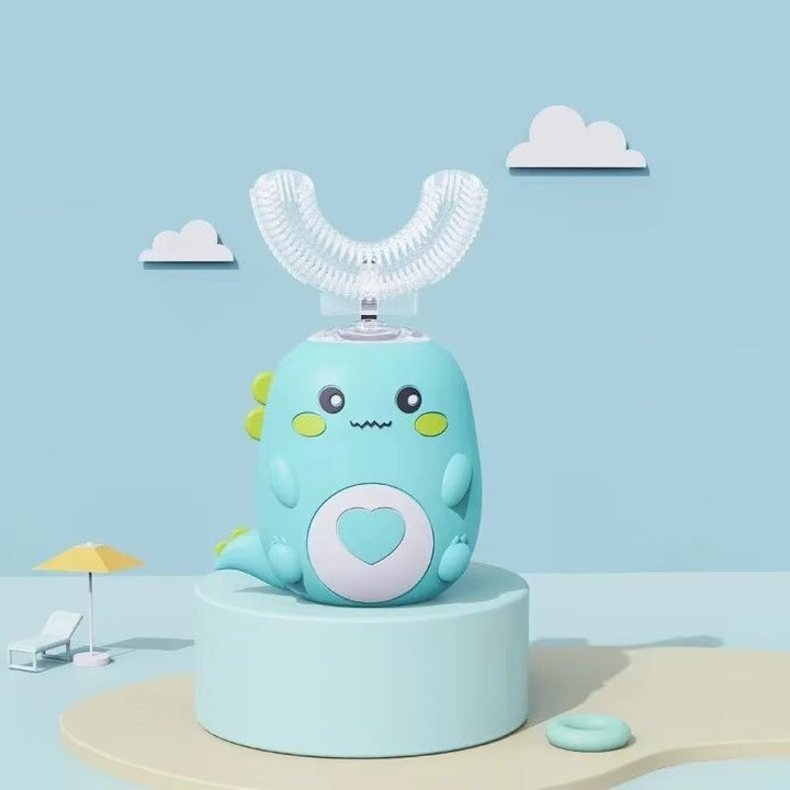U-Shaped Kids' Sonic Toothbrush with Silicone Mouthpiece